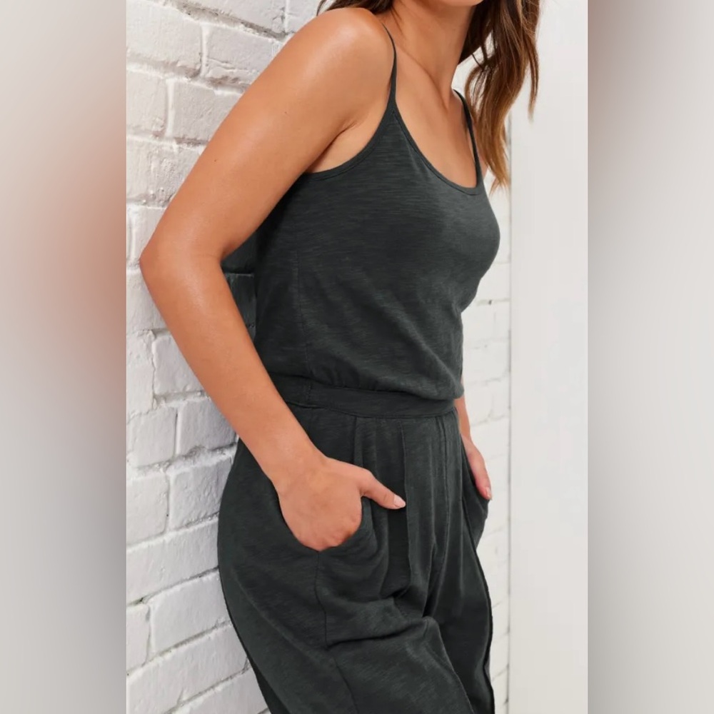 UPWEST Gray Knit Romper with Pockets - Picture 11 of 13